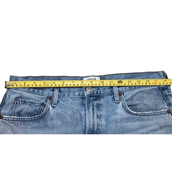 AGOLDE Womens Jeans Size 31 Cherie High Rise Light Wash Straight Leg Distressed‎ - Picture 8 of 11